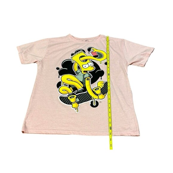 The Simpsons pink T-shirt XL skateboard graffiti Bart Simpson - Picture 4 of 8